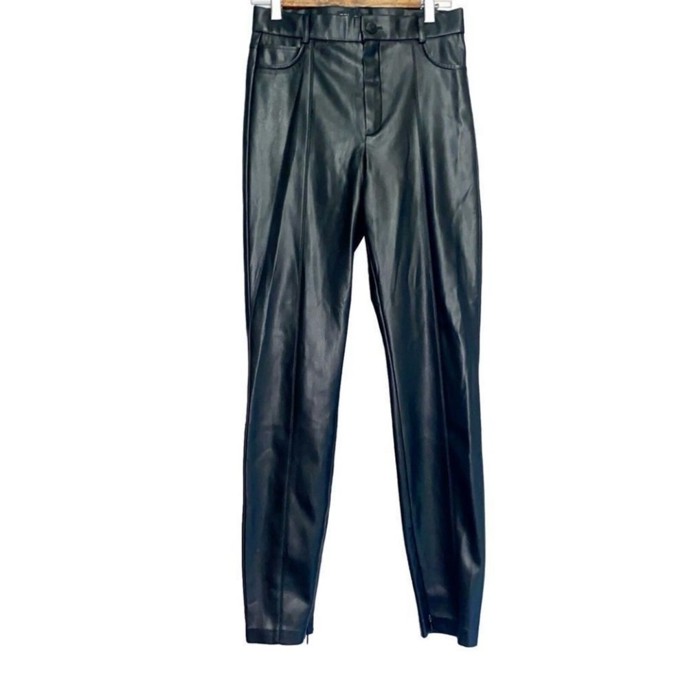 Zara faux leather skinny jeans pants
